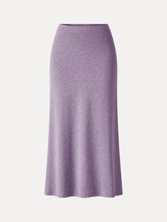 Eco-Mousse® Side-Slit A-Line Midi Skirt