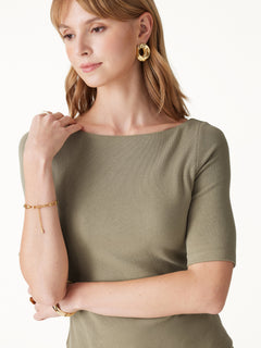 Eco-Mousse® Elbow Sleeve Bra Top