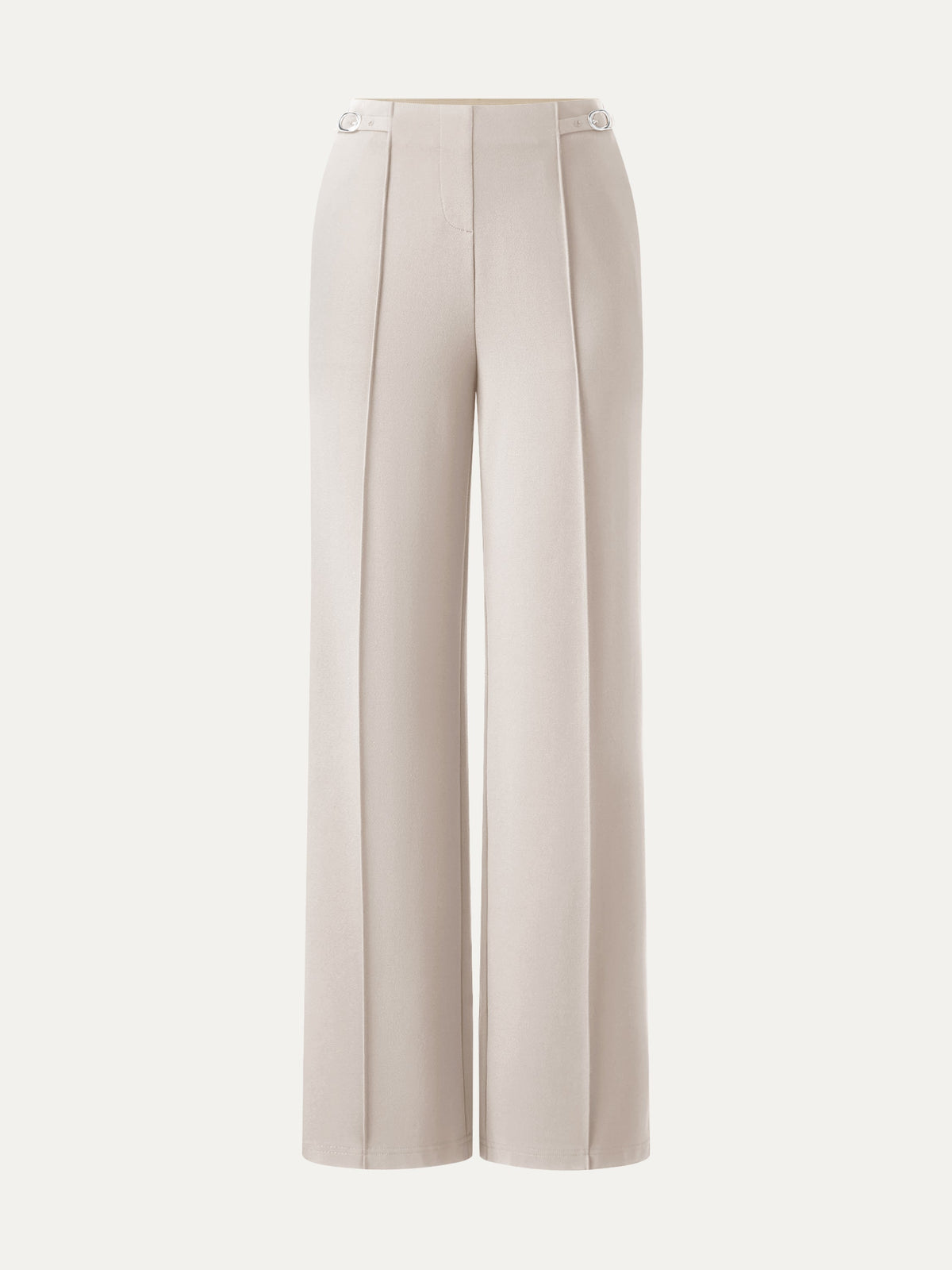 4-Way Stretch Drapey High Rise Wide Leg Ankled Pant