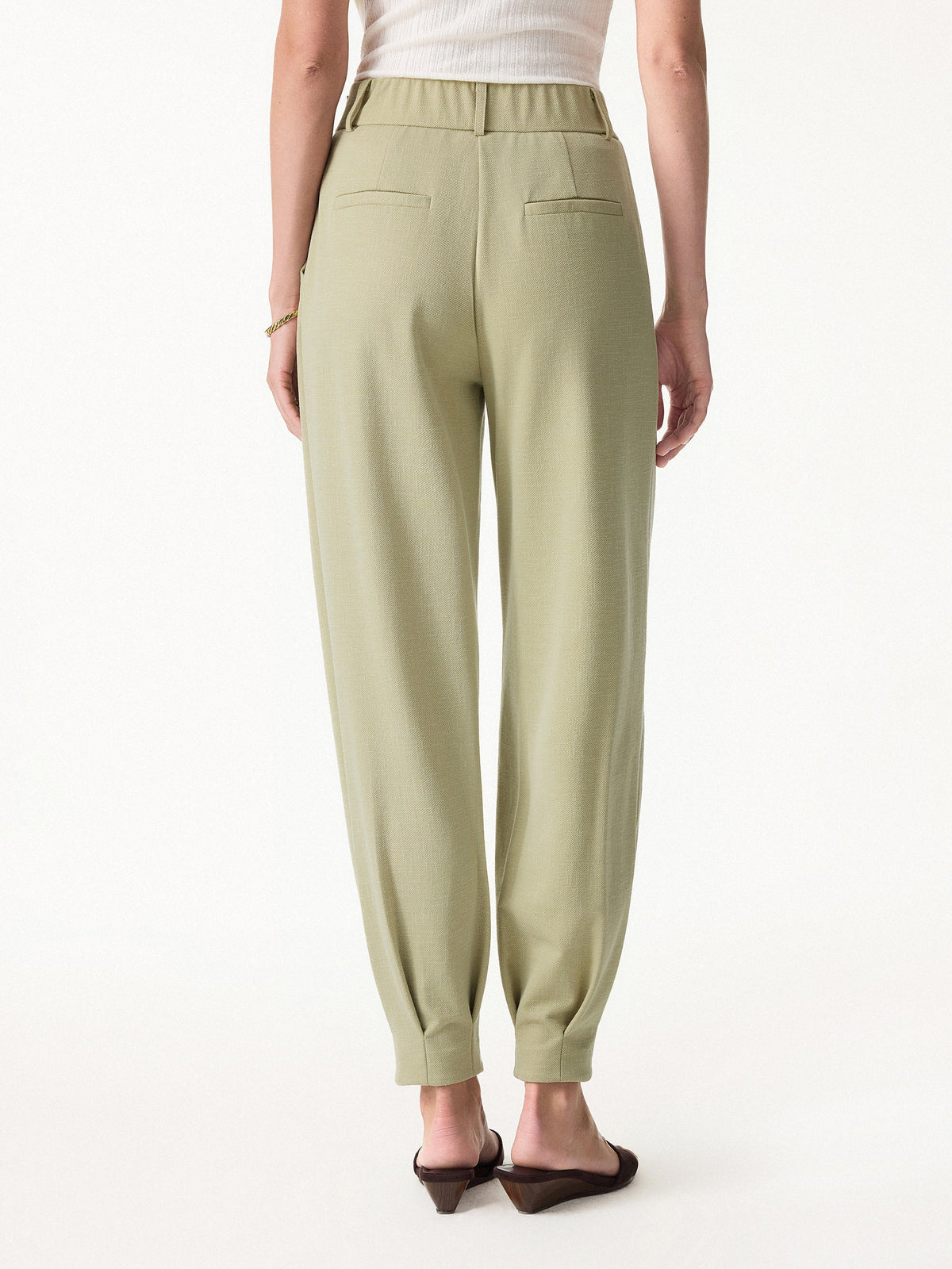 Stretch Linen-Like Wrinkle-Resistant Pants