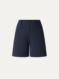 Air Cotton Mid-Rise Travel Shorts with Pockets