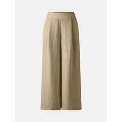 Breezy Linen-Like Mid Rise Wide Leg Pant with Pockets
